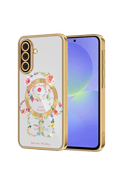 bestcase Πολυτελής Θήκη MagSafe, Συμβατή με Samsung Galaxy S24, Φλοράλ Αρκουδ...