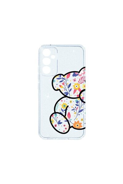 bestcase Θήκη Crystal Glitter 2MM, Συμβατή με Samsung Galaxy S23 FE, Λουλουδά...