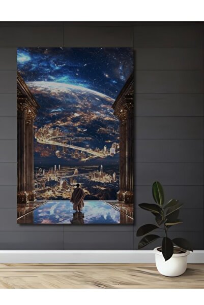 Teona Ahşap Ξύλινο Διακοσμητικό Τραπέζι Αυτοκρατορικής Πόλης του Μέλλοντος γι...