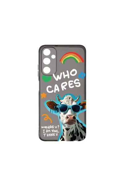 bestcase Θήκη Γραφίτη Πυριτίου 1.5MM, Συμβατή με Samsung Galaxy A25, Cool Cow...