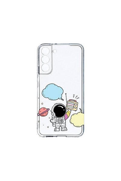 bestcase Διαφανής Θήκη Σιλικόνης 2MM, Συμβατή με Samsung Galaxy S22, Αστροναύ...