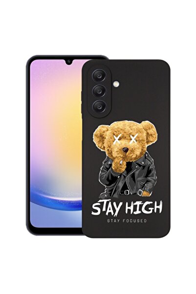 bestcase Husă pentru Samsung Galaxy A26, Stay High Teddy Bear, Silicon subțir...