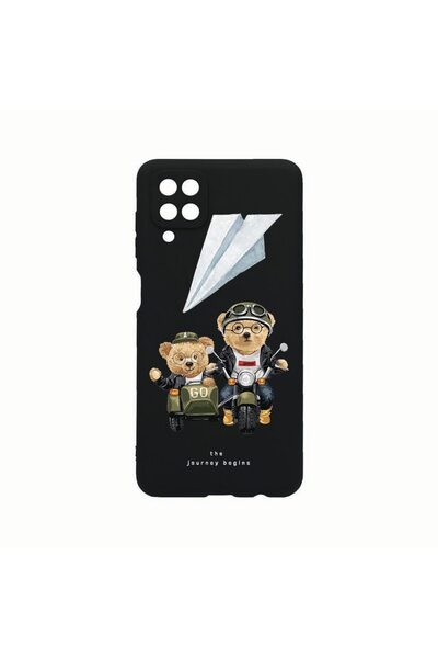 bestcase Θήκη Σιλικόνης, Συμβατή με Samsung Galaxy A12, Σχέδιο Τέντι στο Δρόμ...