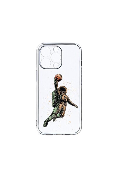 bestcase Husa Clear Silicon 2MM, Συμβατή με Apple iPhone 14 Pro, Αστροναύτης ...