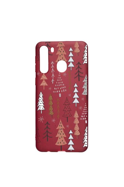 bestcase Husa Silicon Compatibila cu Samsung Galaxy A21, Hand Drawn Christmas...