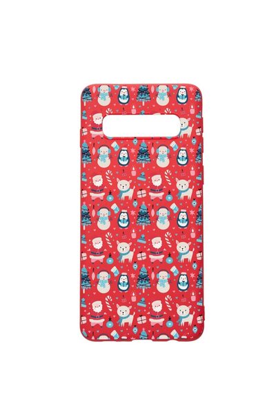 bestcase Θήκη σιλικόνης συμβατή με Samsung Galaxy S10 Plus, Χριστουγεννιάτικα...