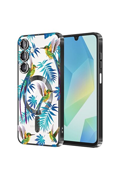 bestcase Πολυτελής Θήκη MagSafe, Συμβατή με Samsung Galaxy A25, Τροπικό μπλε,...