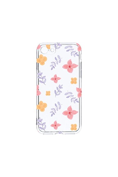 bestcase Прозрачен силиконов калъф 2ММ, съвместим с Apple iPhone SE 2, с флор...