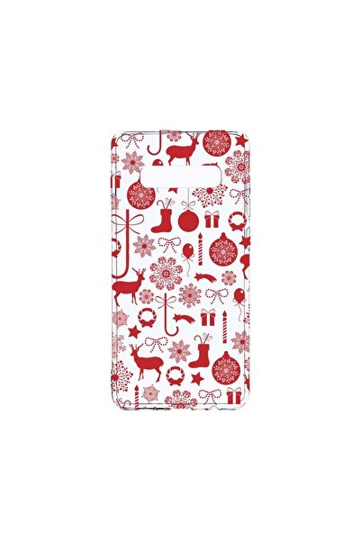 bestcase Διαφανής Θήκη Σιλικόνης 2MM, Συμβατή με Samsung Galaxy S10, Χριστουγ...