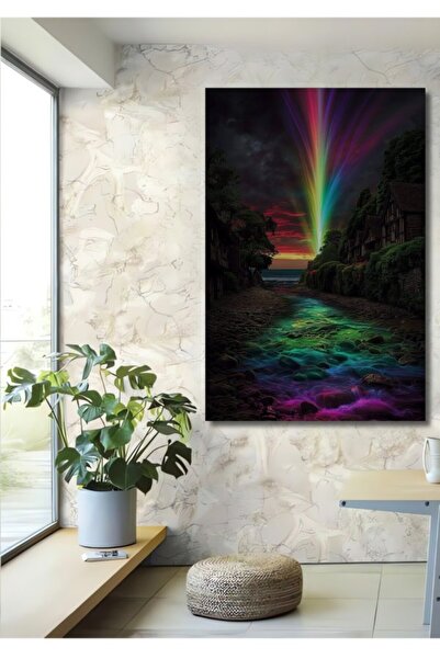 Teona Ahşap Μεγαλοπρεπής Ουράνια Φωτεινή Ροή Τέχνης Νερό Ξύλινο Διακοσμητικό ...