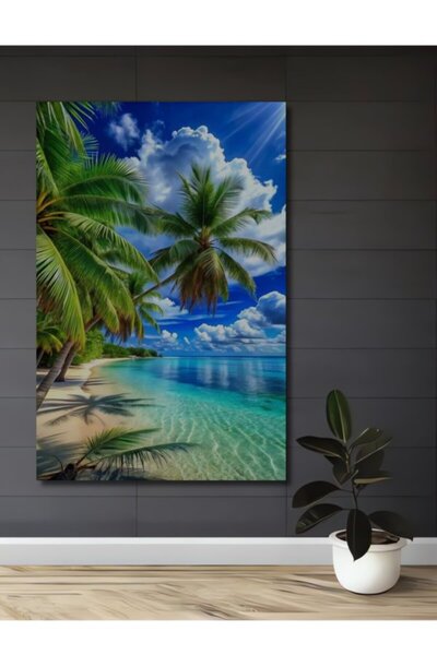 Teona Ahşap Τροπικό Παραθαλάσσιο Παράδεισος Ρεαλιστική Ξύλινη Διακοσμητική Πι...