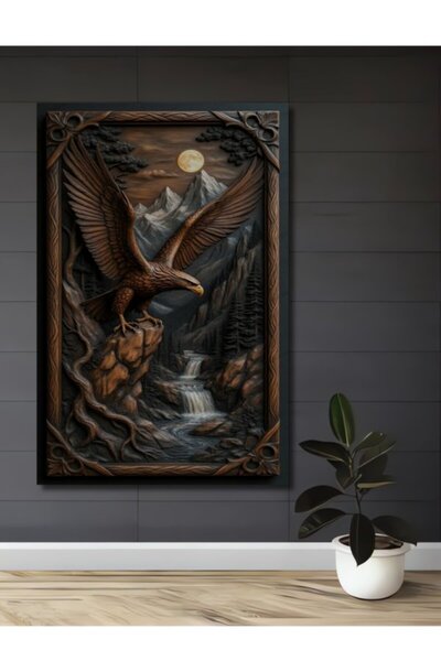 Teona Ahşap Ξύλινο Διακοσμητικό Τραπέζι Φωλιά Αετού για Σπίτι, Είσοδο, Χώρο Ε...