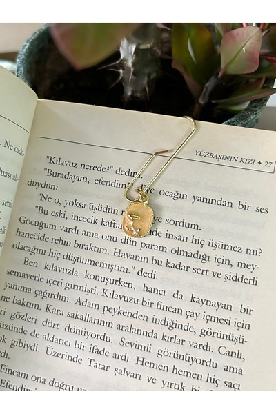 TekinAksesuar15 Sedefli Gül Figürlü Kitap Ayracı
