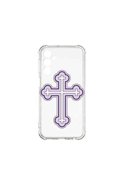 bestcase Husa Αντικραδασμική 1.5MM, Συμβατή με Samsung Galaxy M34, Μωβ Σταυρό...
