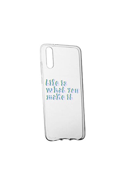 bestcase Husa de protectie cu mesaj Life is..., pentru Samsung Galaxy A70 / G...