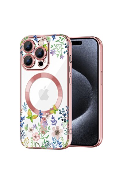 bestcase Husa Luxury MagSafe, Συμβατό με Apple iPhone 16 Pro Max, Πεταλούδες ...