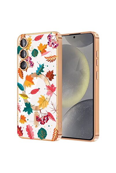 bestcase Πολυτελής Θήκη MagSafe, Συμβατή με Samsung Galaxy A16, Φύλλα Φθινοπώ...