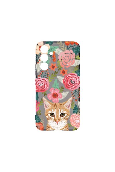 bestcase Θήκη Σιλικόνης Γραφίτη 1.5MM, Συμβατή με Samsung Galaxy S23 FE, Γάτα...