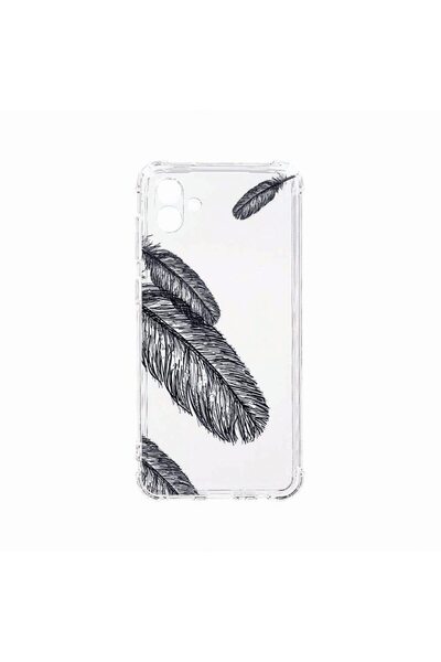 bestcase Αντικραδασμική Θήκη, Συμβατή με Samsung Galaxy A04, Feathers BW, Αντ...