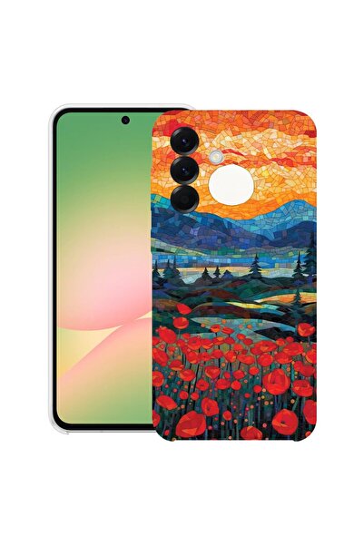 bestcase Θήκη για Samsung Galaxy A17 5G με Σχέδιο Ποπίς στο Ηλιοβασίλεμα, Δια...