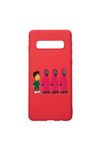 bestcase Θήκη σιλικόνης συμβατή με Samsung Galaxy S10 Plus, Squid Game - Simp...