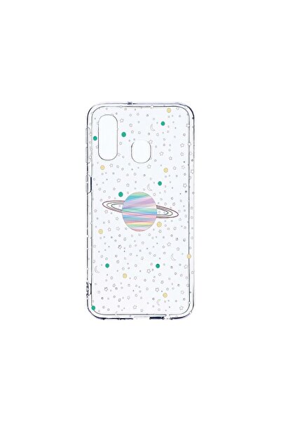 bestcase Διαφανής Θήκη Σιλικόνης 2MM, Συμβατή με Samsung Galaxy A40, Σύμβολα ...