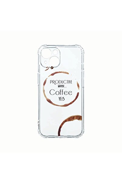 bestcase Противоударен силиконов калъф, съвместим с Apple iPhone 14 Plus, цвя...