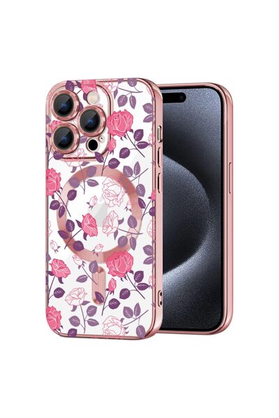 bestcase Πολυτελής Θήκη MagSafe, Συμβατή με Apple iPhone 14 Pro Max, Ροζ, Εξα...