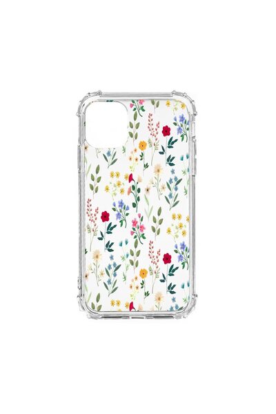 bestcase Husă Antișoc din Silicon Compatibilă cu Apple iPhone 11, Flori de Pr...