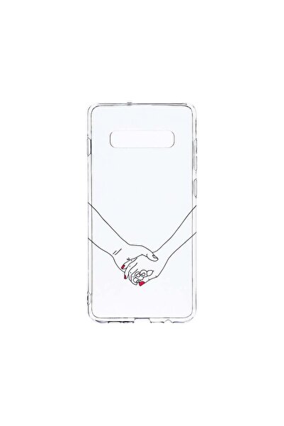 bestcase Διαφανής Θήκη Σιλικόνης 2MM, Συμβατή με Samsung Galaxy S10, Love, Αν...
