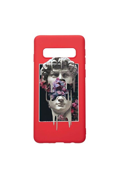 bestcase Θήκη σιλικόνης συμβατή με Samsung Galaxy S10 Plus, Άγαλμα Ντέιβιντ, ...