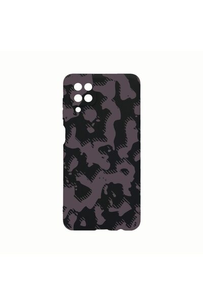 bestcase Θήκη Σιλικόνης, Συμβατή με Samsung Galaxy A12, Γκρι Καμουφλάζ, Ανθεκ...
