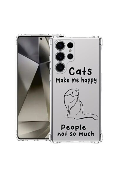 bestcase Θήκη για Samsung Galaxy S24 Ultra, Αντικραδασμική 1.5MM, Γάτες και Ά...