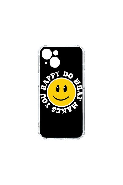 bestcase Husa Anti Shock 1.5MM, compatibilă cu Apple iPhone 14 Plus, Happy Sm...