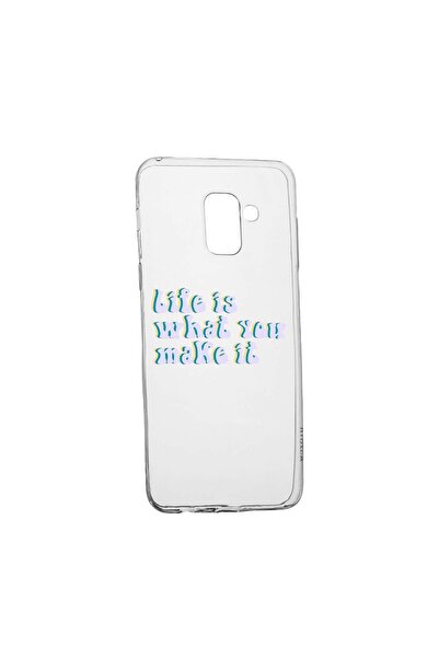 bestcase Husa de protectie cu mesaj Life is..., pentru Samsung Galaxy J6 2018...
