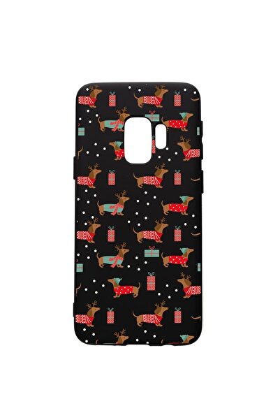 bestcase Премиум силиконов калъф, съвместим със Samsung Galaxy S9, Дакел Коле...
