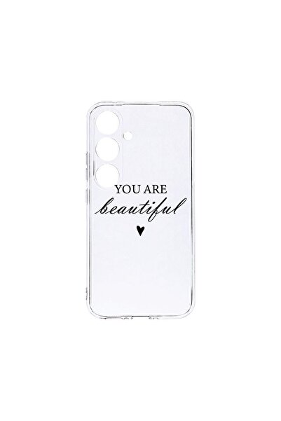 bestcase Διαφανής Θήκη Σιλικόνης 2MM, Συμβατή με Samsung Galaxy A35, Είσαι Όμ...