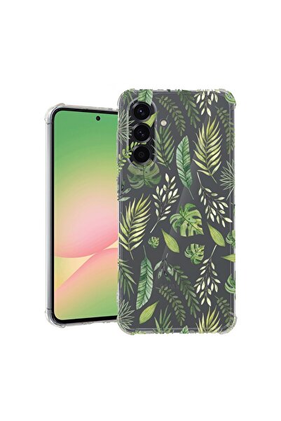 bestcase Θήκη για Samsung Galaxy A36, Αντικραδασμική 1.5MM, Πράσινα φύλλα, Πρ...