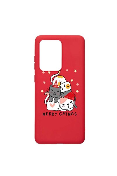 bestcase Husa Silicon Compatibila Cu Samsung Galaxy S20 Ultra, Merry Catmas, ...