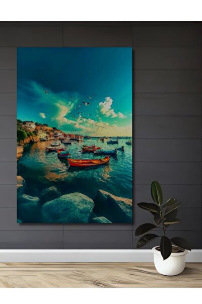 Teona Ahşap Ζωηρά χρώματα, Ξύλινο διακοσμητικό τραπέζι με θέα ηλιοβασίλεμα με...