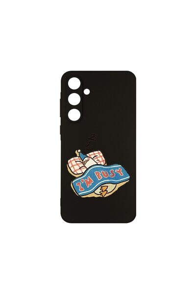 bestcase Λεπτή Θήκη Σιλικόνης 0.8MM, Συμβατή με Samsung Galaxy A55, Έχω Απασχ...