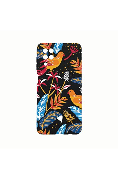 bestcase Θήκη Σιλικόνης, Συμβατή με Samsung Galaxy A12, Πολύχρωμα Πουλιά, Ανθ...