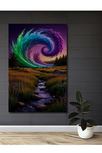 Teona Ahşap Φυσικό Τοπίο Τυφώνα Ουράνιου Τόξου Ξύλινο Διακοσμητικό Τραπέζι γι...