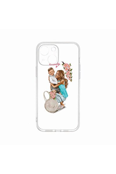 bestcase Θήκη, Συμβατή με Apple iPhone 14 Plus, Ζωή Μαμάς με Αγόρι, Ανθεκτική...