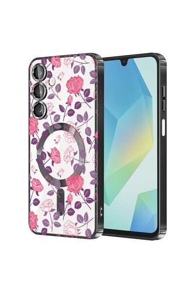 bestcase Πολυτελής Θήκη MagSafe, Συμβατή με Samsung Galaxy A56, Κομψά Φλοράλ ...