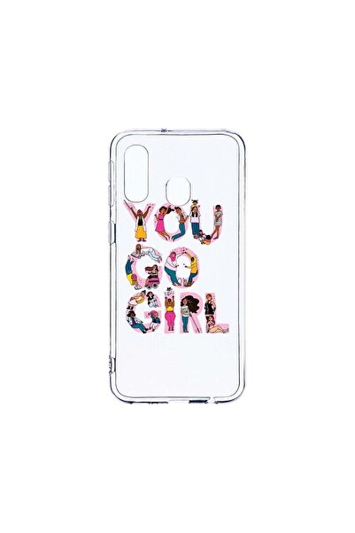 bestcase Διαφανής Θήκη Σιλικόνης 2MM, Συμβατή με Samsung Galaxy A40, Girl Pow...