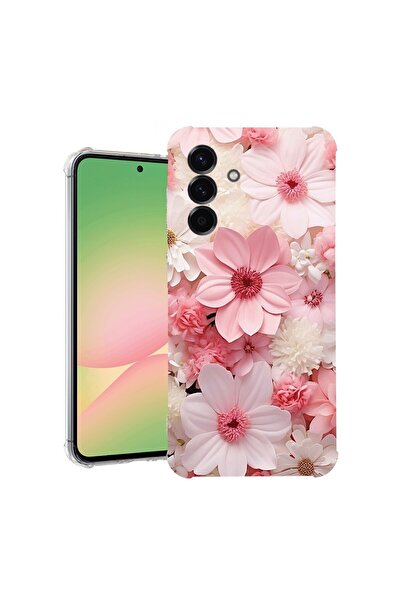 bestcase Θήκη για Samsung Galaxy A26, Αντικραδασμική 1.5MM, Ροζ και Λευκή Μαρ...