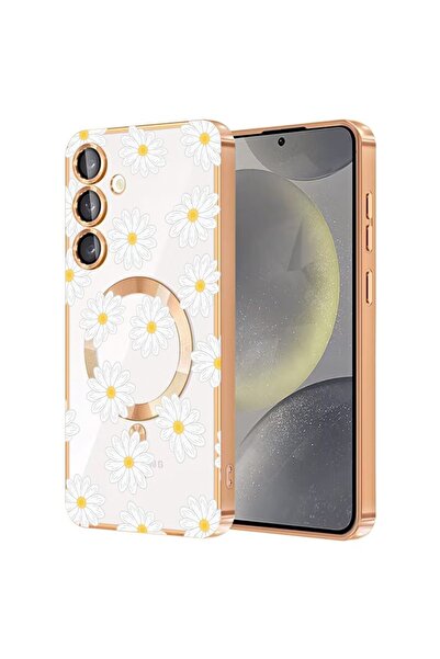 bestcase Πολυτελής Θήκη MagSafe, Συμβατή με Samsung Galaxy A16, Λευκά Μαργαρί...