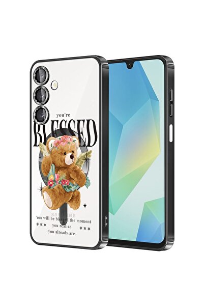 bestcase Πολυτελής Θήκη MagSafe, Συμβατή με Samsung Galaxy A16, Αρκουδάκι - Ε...