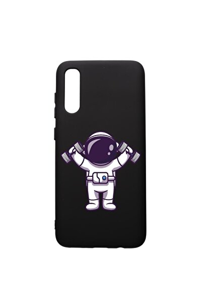 bestcase Husa Silicon Premium compatibila cu Samsung Galaxy A70, Astronaut Gy...